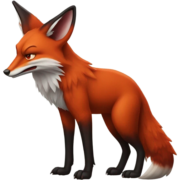 Renard furry en diablotin  emoji