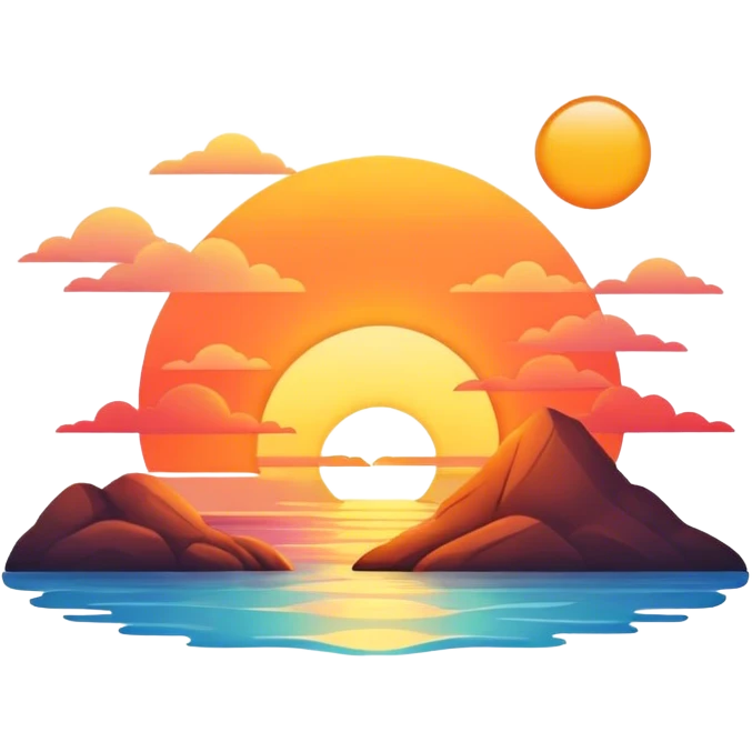 Love sunset  emoji