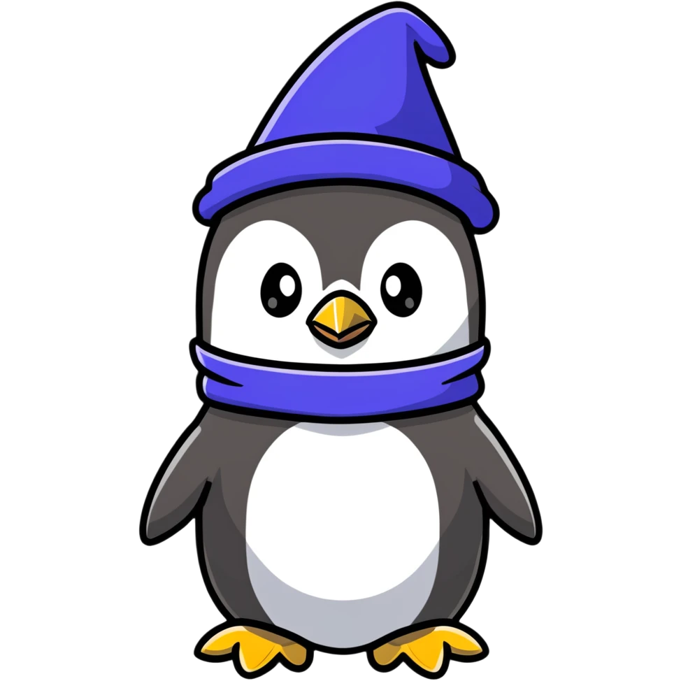 penguin wizard emoji