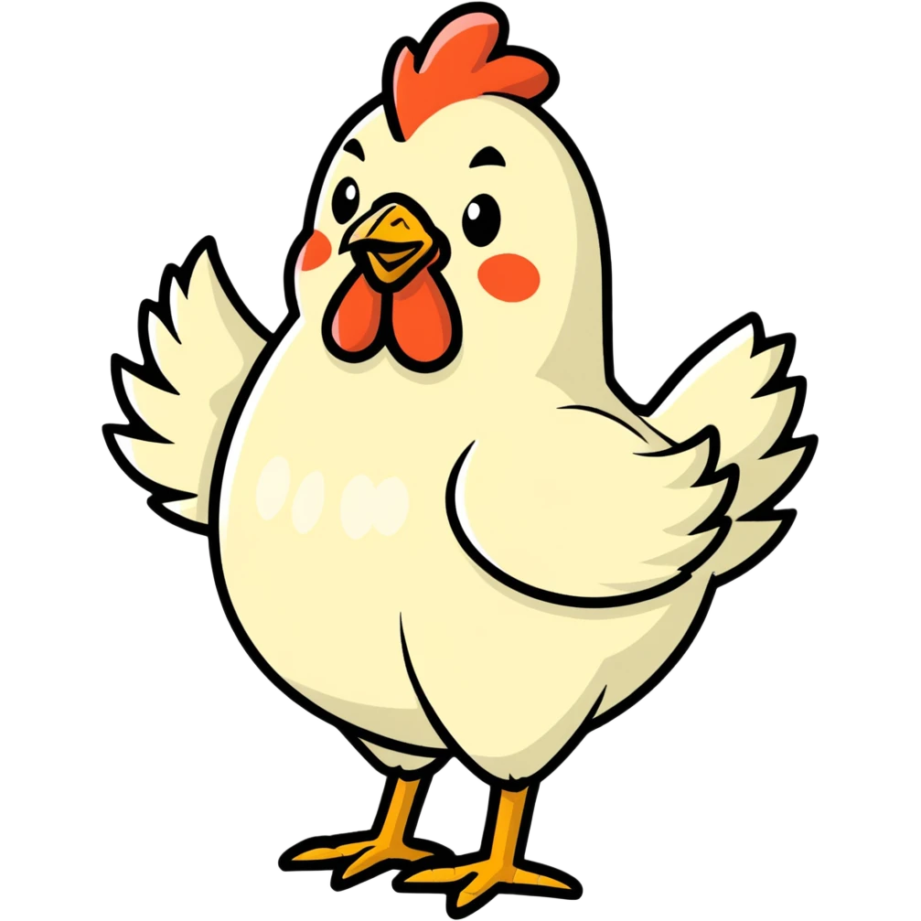 chicken butt emoji