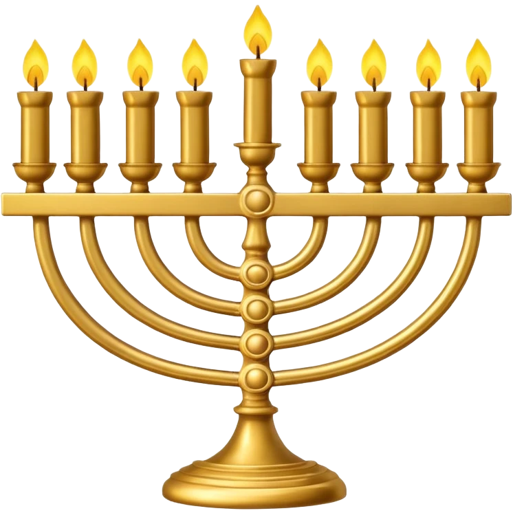 Menorah seven candlesticks emoji