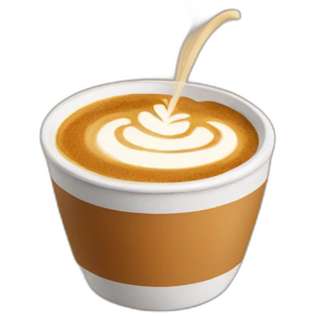 Pumpkin latte emoji