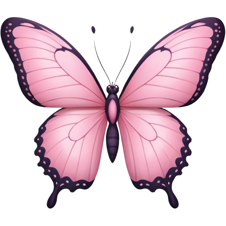 Pink butterfly emoji