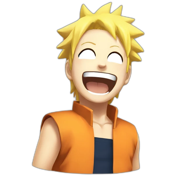 Naruto uzumaki laughing emoji