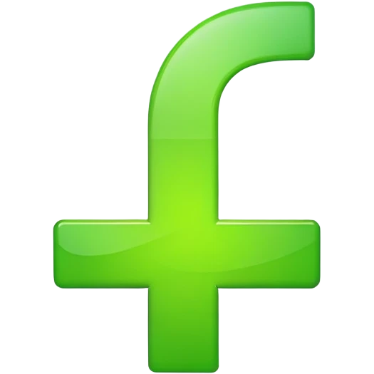 bright green plus sign emoji