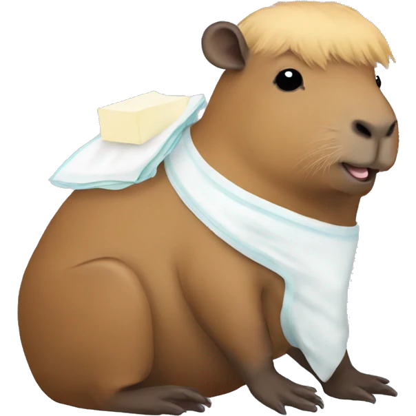 capybara with diaper emoji