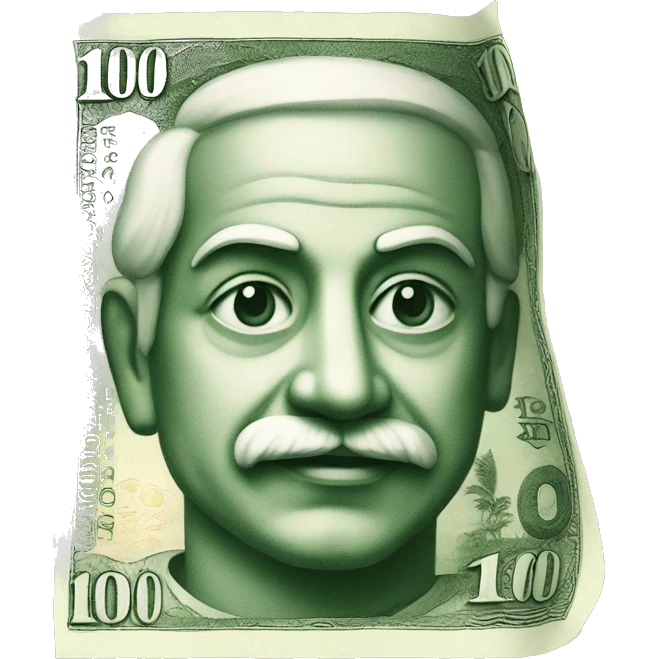 100 rupee note emoji