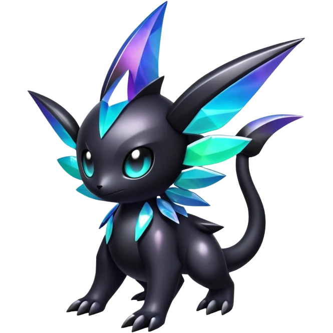 Iridescent black dark fakemon emoji