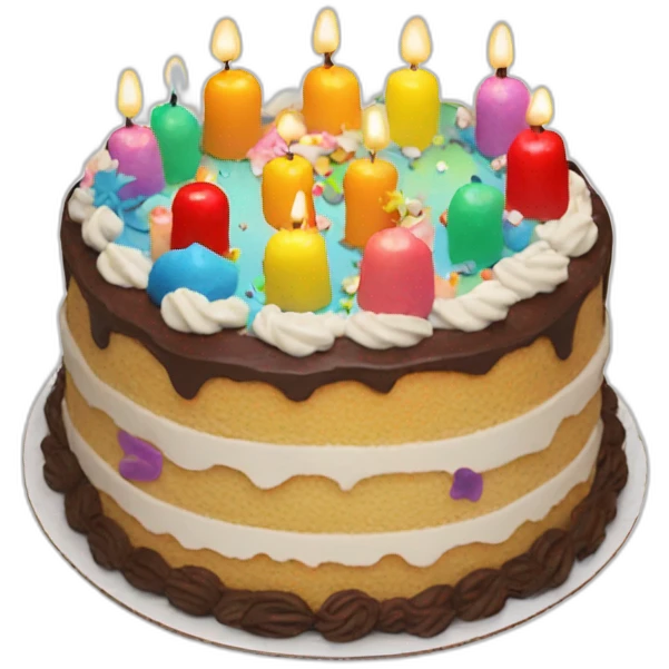 7yo birthday cake emoji