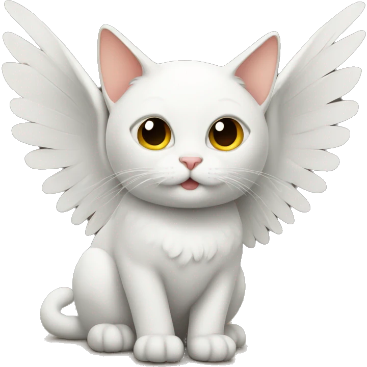 cat with wings indoors emoji
