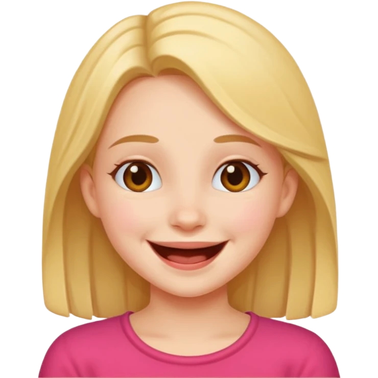 Cute giggling  emoji