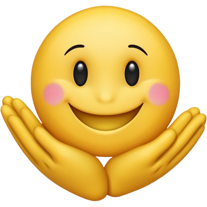 Smiley which pats in the back emoji