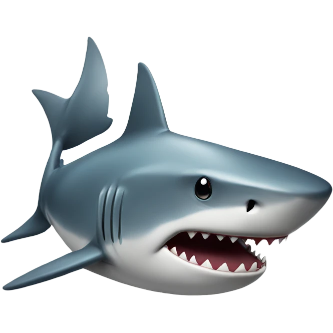 Shark with a top  emoji