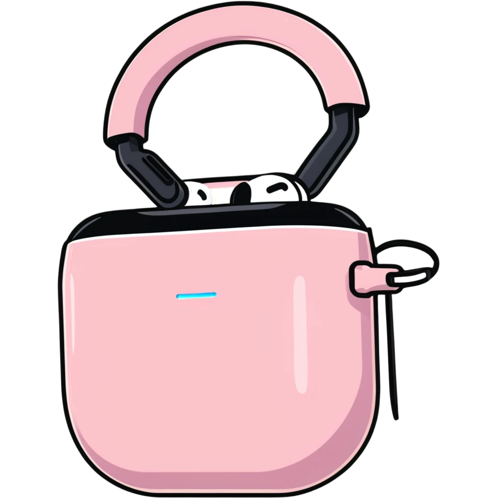 pink airpods max headphones emoji