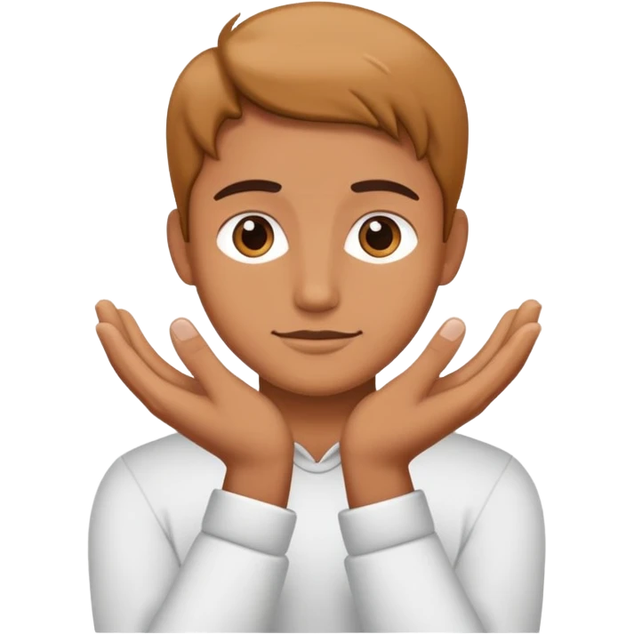 Person putting there hamds emoji