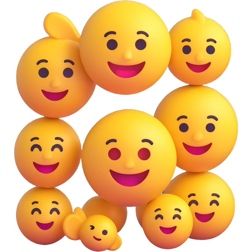 3D emoji style combining company and profile elements emoji