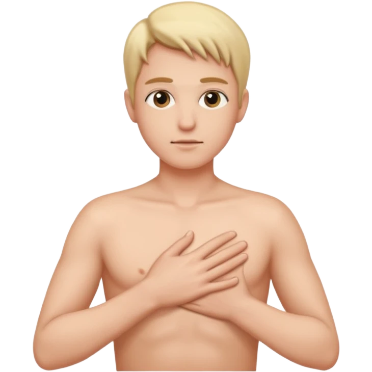mano en pecho emoji