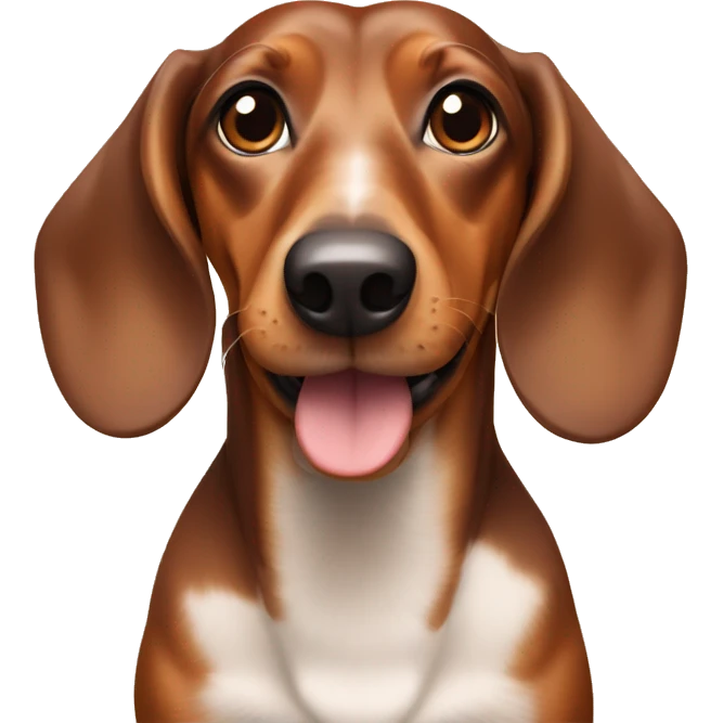 brown daschund  emoji
