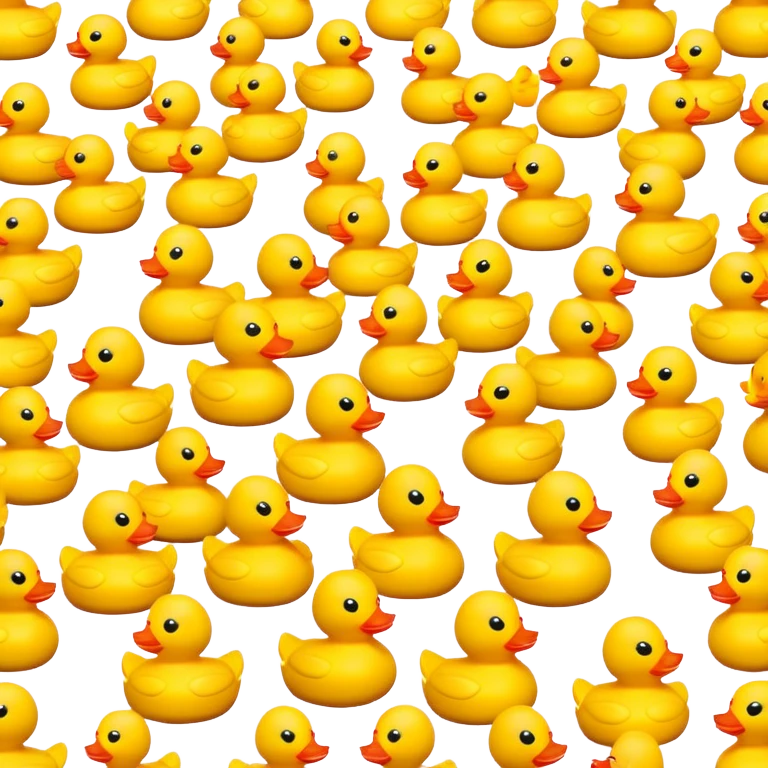 Army of rainbow ducks emoji