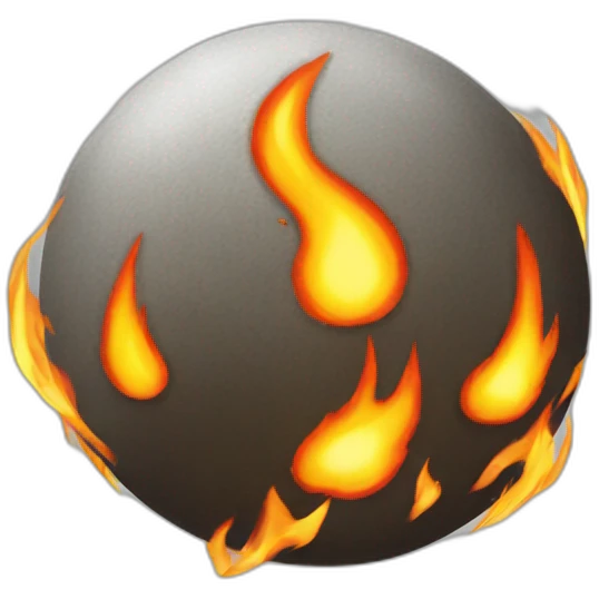 Fire ball emoji