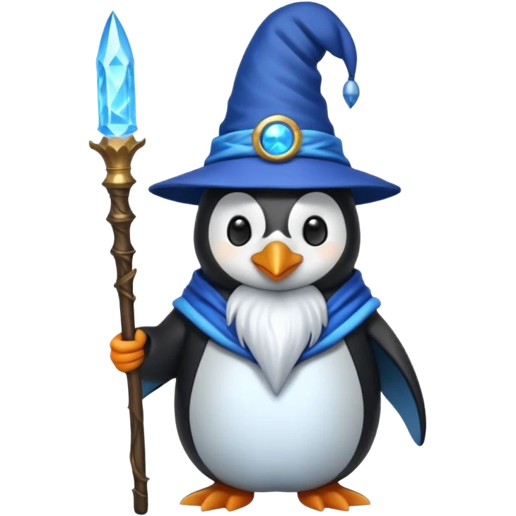 Penguin Wizard emoji