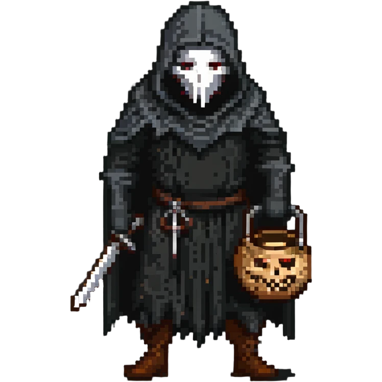 nightmarish executioner with torn sack mask emoji