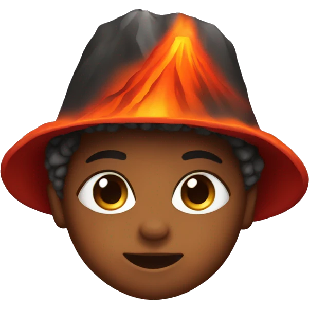 Volcano baby emoji