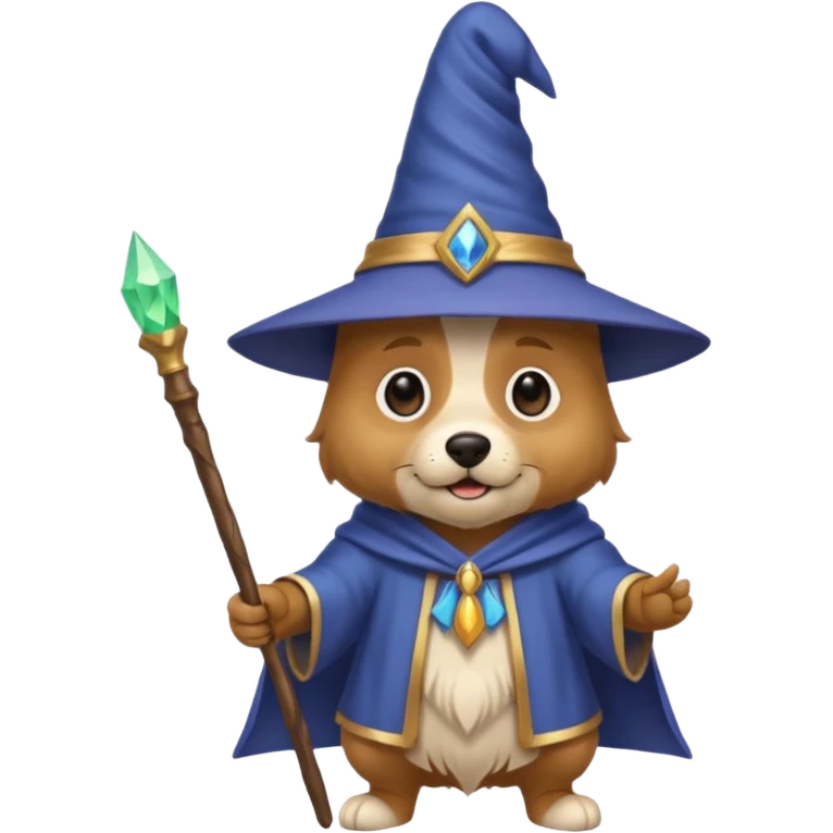 Dog wizard emoji