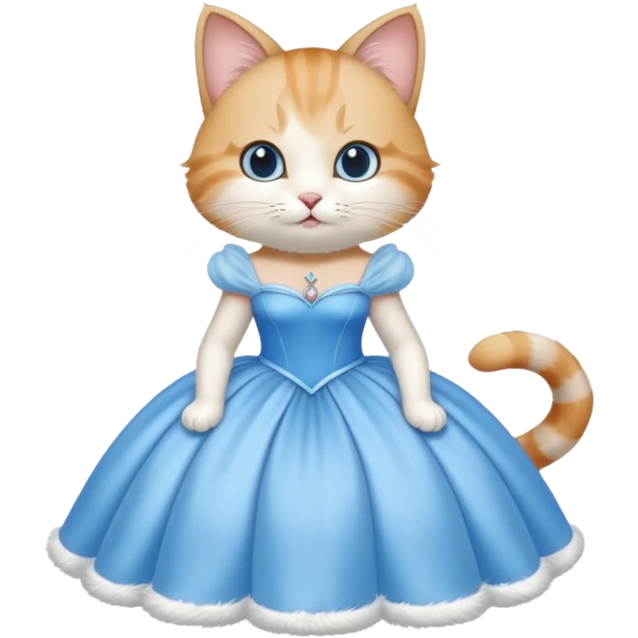 گربه با لباس سیندرلا emoji
