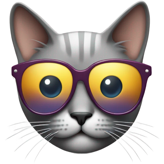 Cat with sunglasses emoji