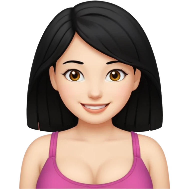Big tit black hair girl emoji