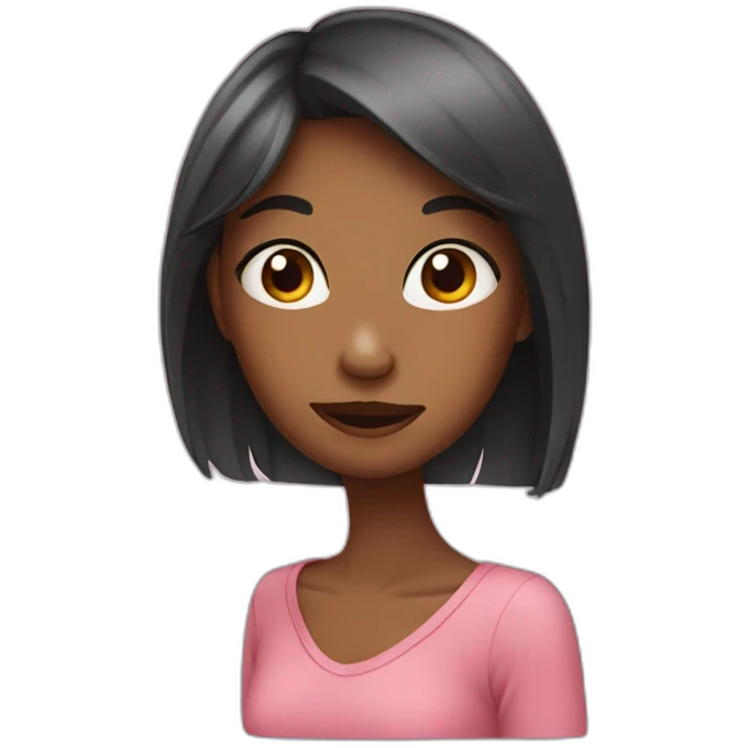 Girl blushing  emoji