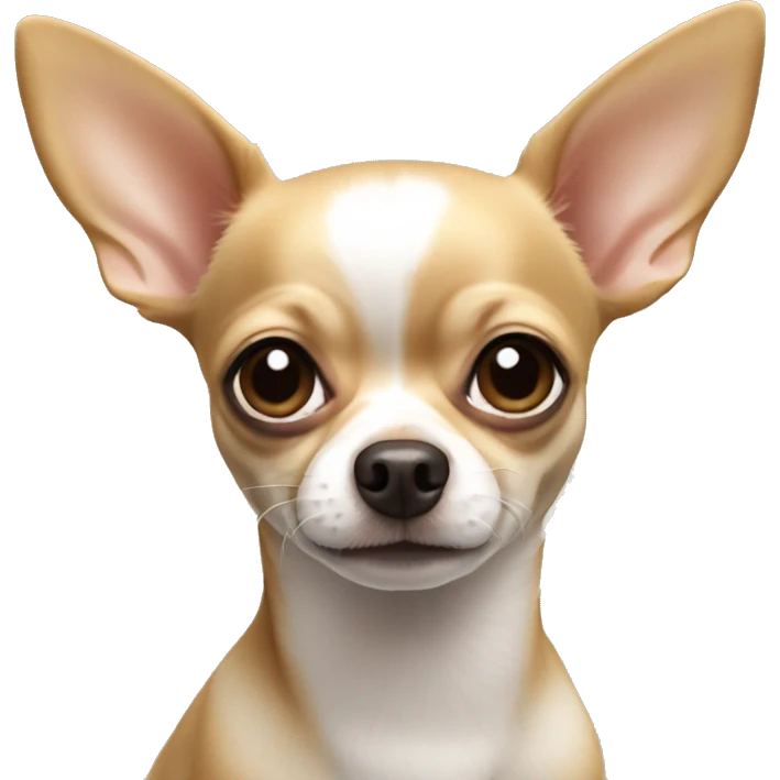Tan female apple head chihuahua  emoji
