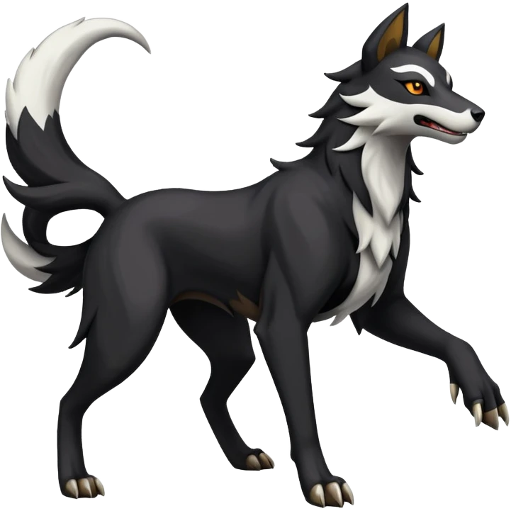 Houndoom-Mightyena (full body) emoji