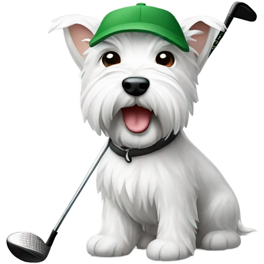 westie golf related emojis emoji
