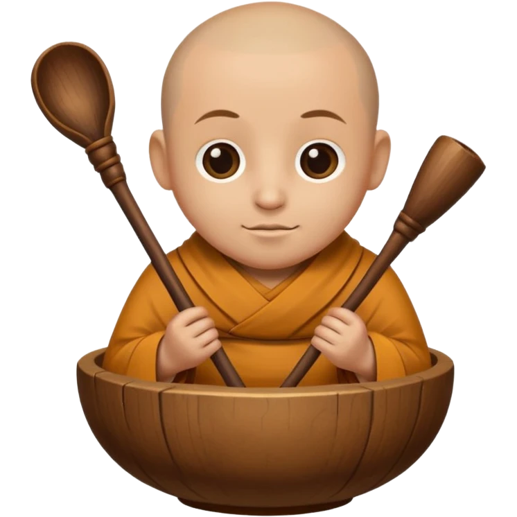 monk bowl stick emoji