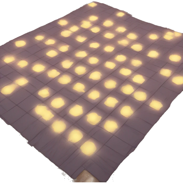 glowing dance floor top view emoji
