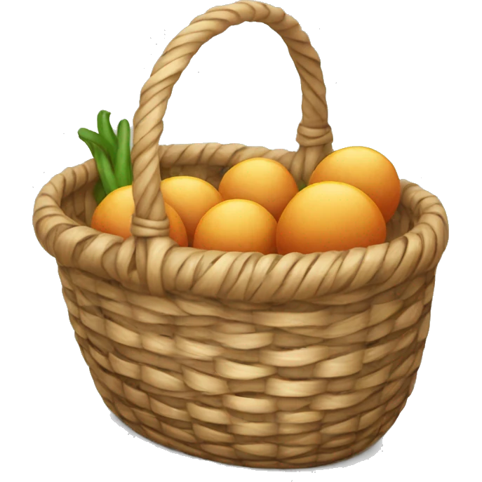 A living basket emoji