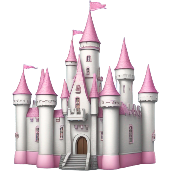 white pink castle  emoji