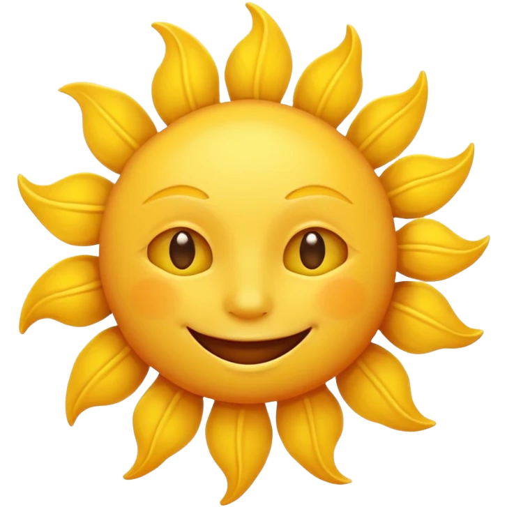 smiling sun emoji