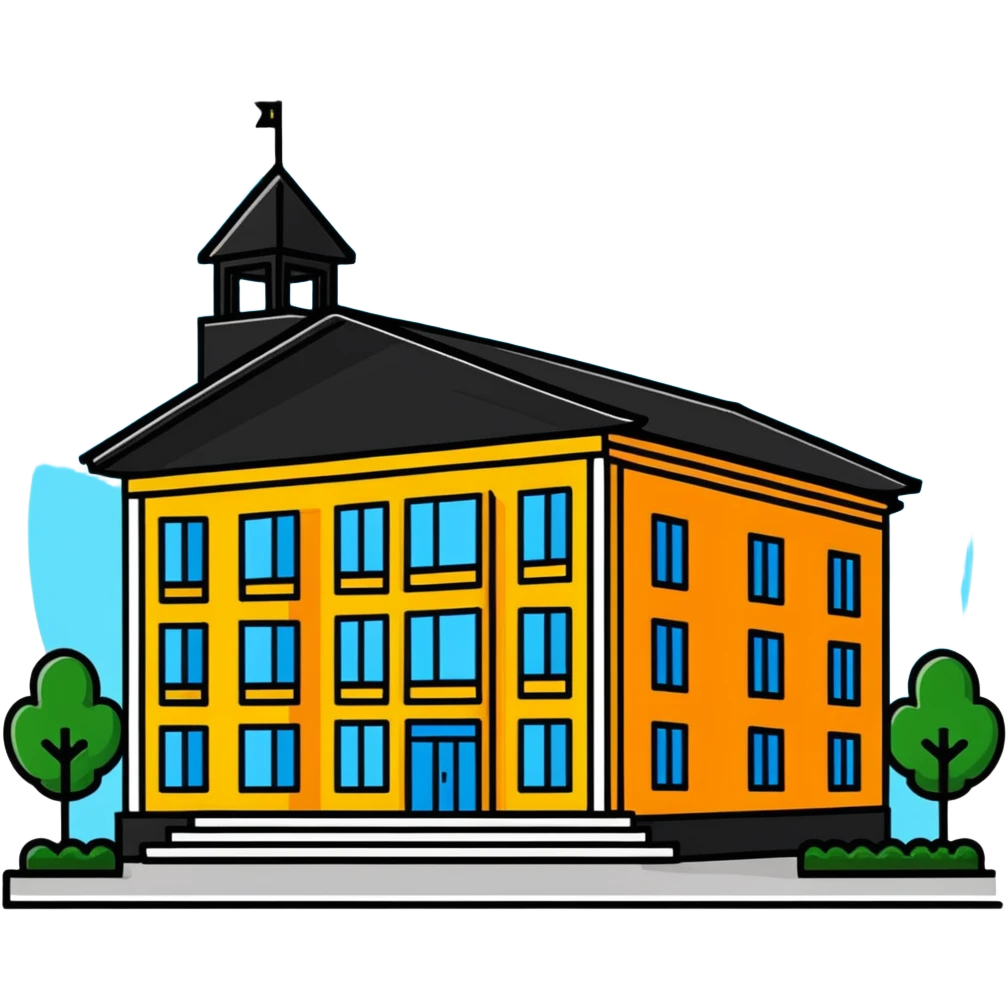 school building emoji