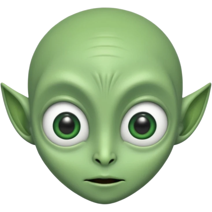 High alien emoji
