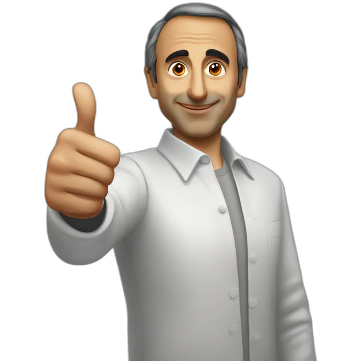 eric zemmour giving a thumbs up emoji