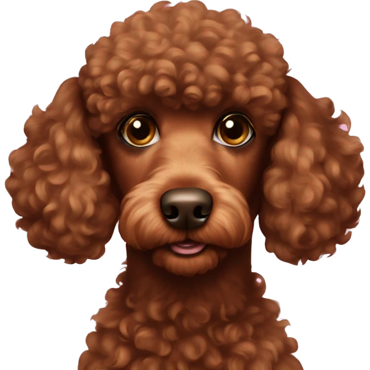 brown poodle emoji