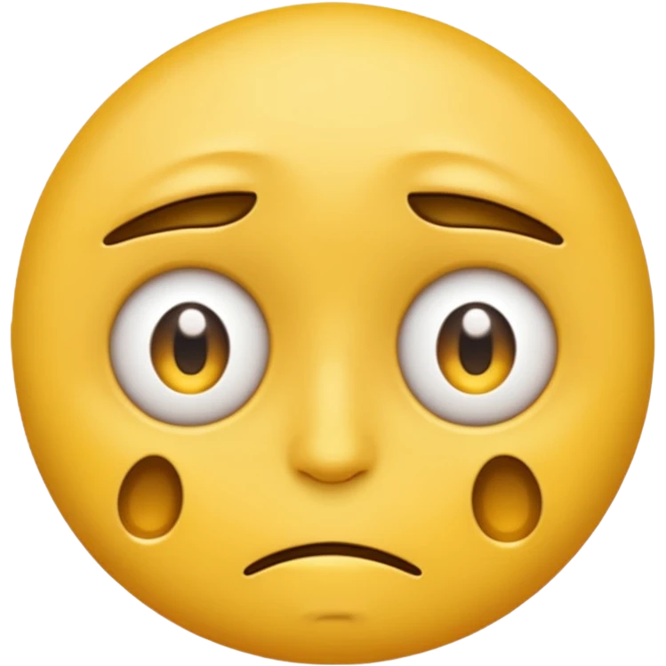 emoji yellow tired, eye bags emoji