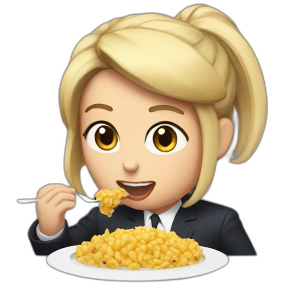 macron eating brigitte emoji
