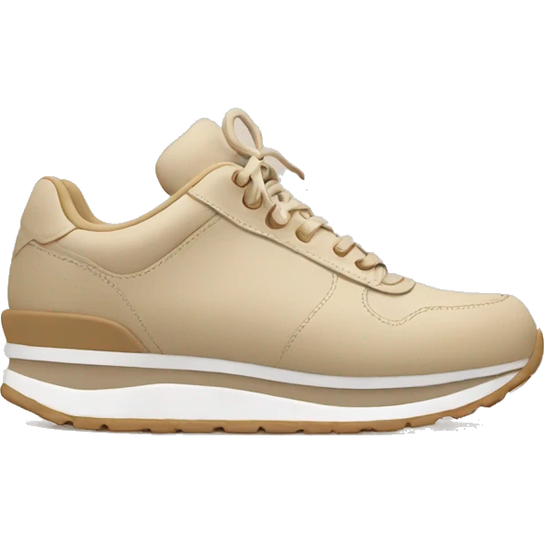 Beige aesthetic sneaker emoji