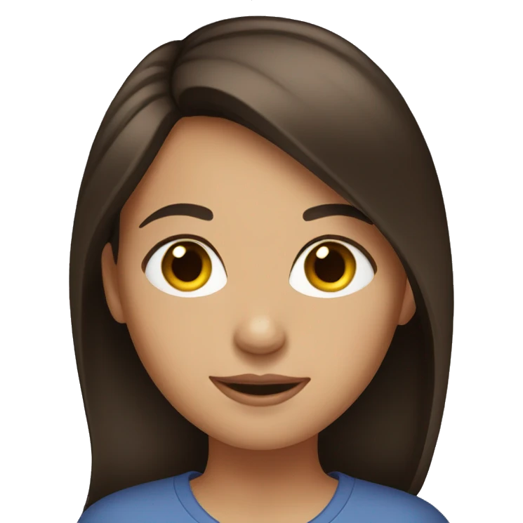 brunette girl  emoji