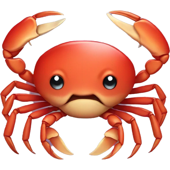 Crab that holds a heart  emoji