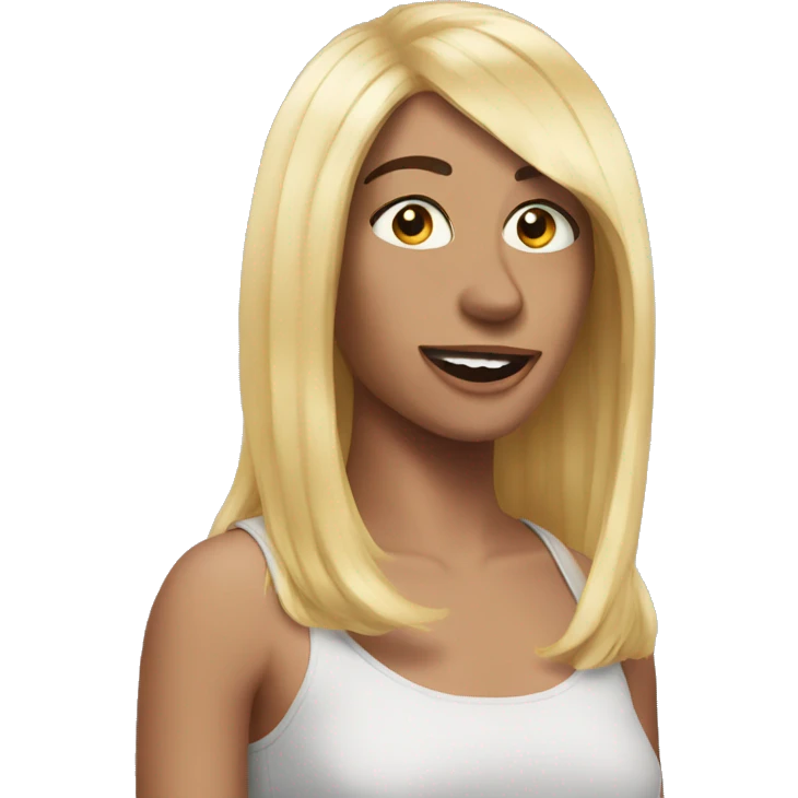 Taking my wig off emoji